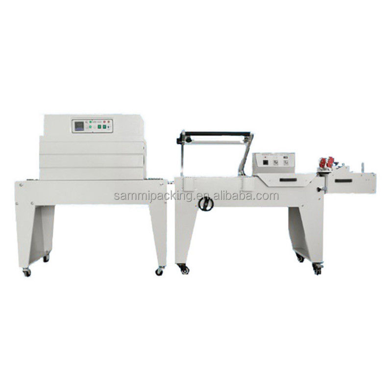 Thiết kế mới 2 trong 1 L bar sealer loại L loại cắt niêm phong và BS-A450 nhiệt co lại đường hầm đóng gói máy