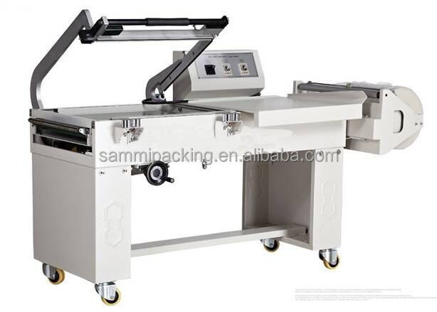 Thiết kế mới 2 trong 1 L bar sealer loại L loại cắt niêm phong và BS-A450 nhiệt co lại đường hầm đóng gói máy