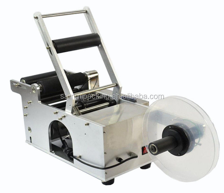 Máy dán nhãn bán tự động chai tròn loại chạy bằng điện đa mục đích