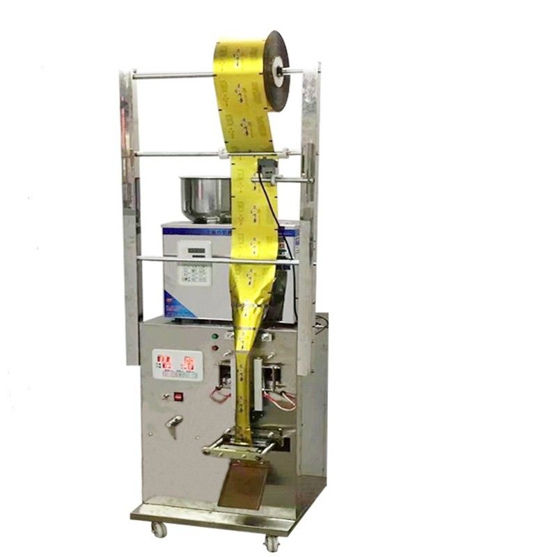 Máy đóng gói tự động bán chạy nhất với máy cân máy in và thắt kín đường, trà, ngũ cốc