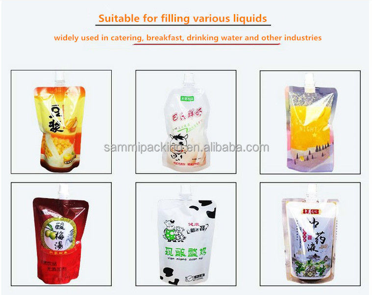 Máy nạp chất lỏng Sput Bag tùy chỉnh, loại bàn 100ml 8 đầu Máy nạp chất lỏng