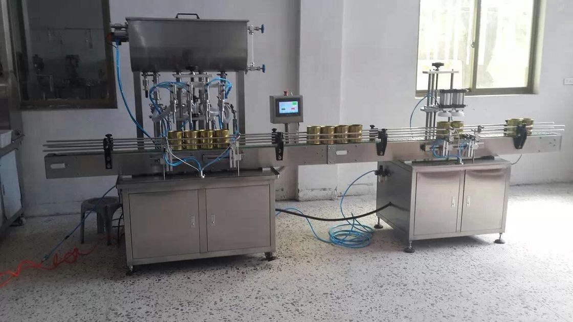 Máy điền chai dầu gội Máy vệ sinh tay mỹ phẩm Rửa quần áo chất lỏng chất tẩy rửa xà phòng điền nắp nhãn