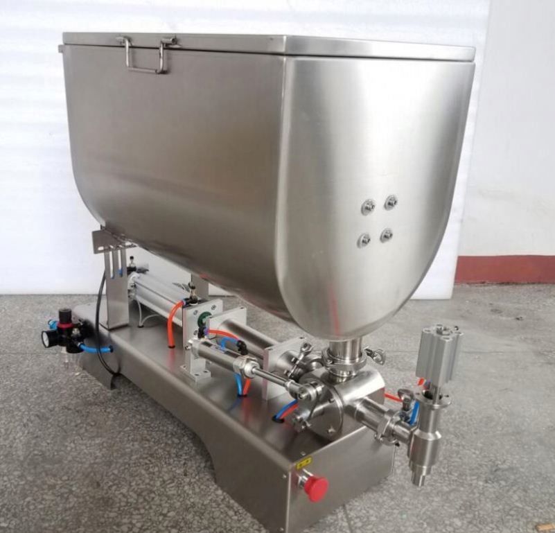 Sauce Bean Paste Liquid Paste Filling Machine với Mixer U Type Hopper