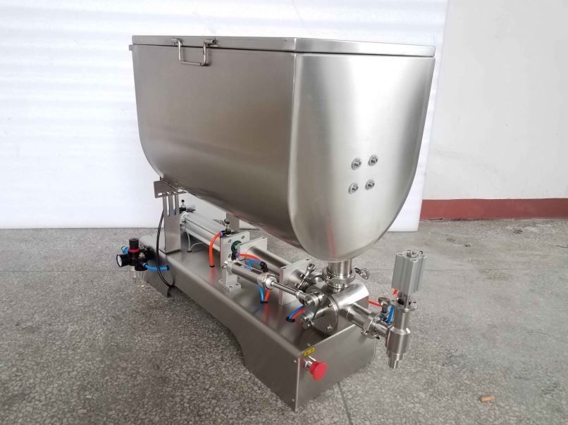 Sauce Bean Paste Liquid Paste Filling Machine với Mixer U Type Hopper