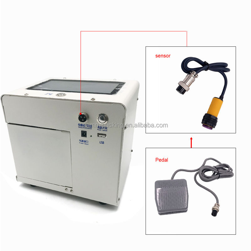 Túi nhựa chai máy tính để bàn Static Manual Mfg Exp Digital Bar QR Date Code Inkjet Printer Thời hạn sử dụng