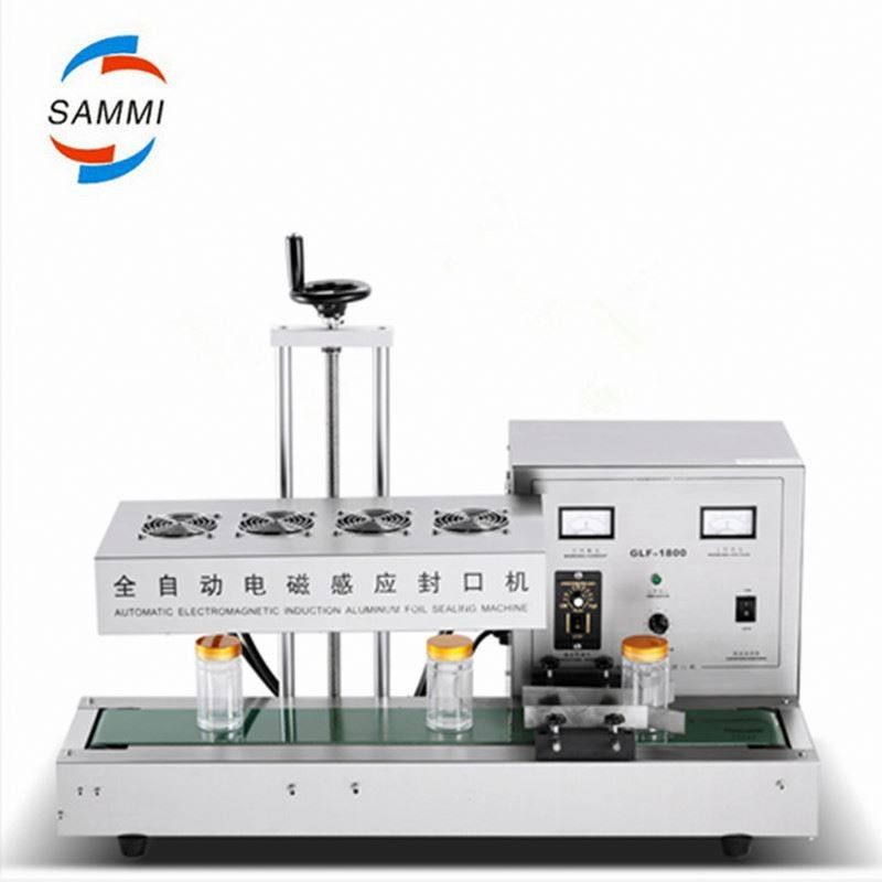 Máy niêm phong điện nhỏ máy niêm phong nhôm nhựa PET PP PE chai nhựa bình lạnh bằng không khí