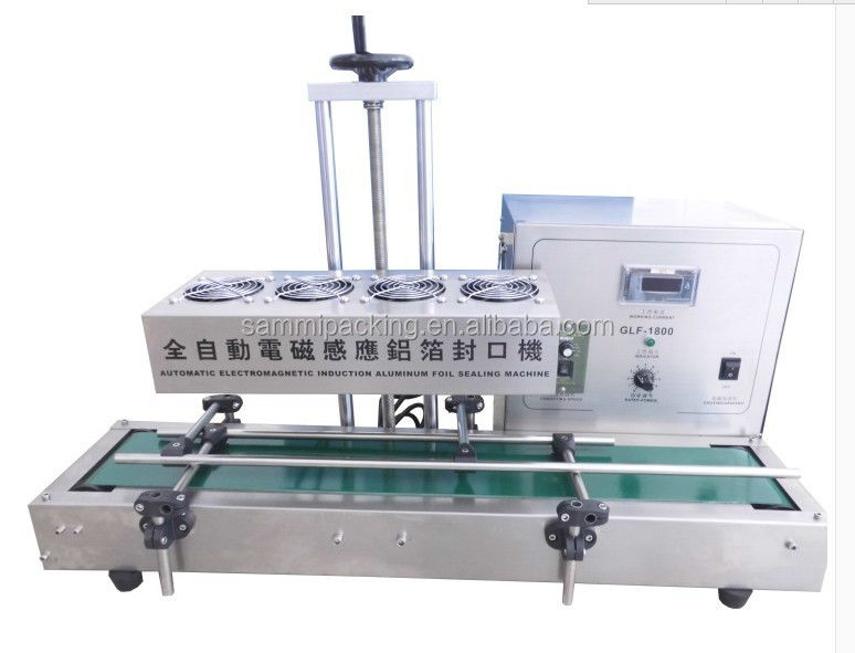 Máy niêm phong điện nhỏ máy niêm phong nhôm nhựa PET PP PE chai nhựa bình lạnh bằng không khí
