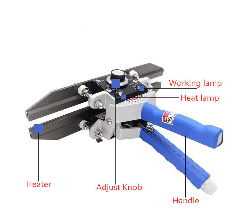 16 Inch nhiệt Crimp túi niêm phong Crimper cầm tay kiểm soát nhiệt độ niêm phong cho Mylar nhôm nhựa Kraft túi