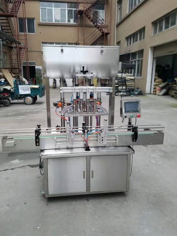 Đường dây sản xuất lấp đầy chất lỏng kem tự động với máy bọc, máy dán nhãn