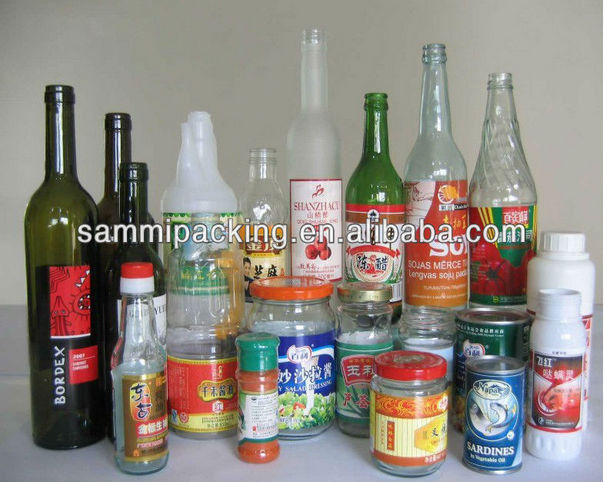 Bao bì gỗ Máy dán nhãn loại thông minh cho lon lon rượu vang và chai tròn