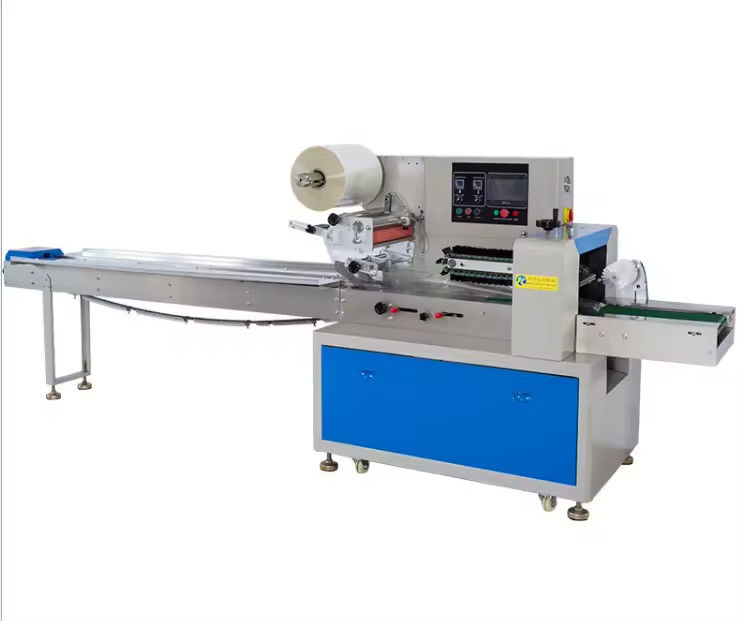 Máy đóng gói theo chiều ngang tự động để nướng bánh mì Burger Donut Food Cushion Flow Packing Machine Giá Gói đóng gói