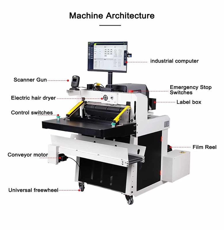 Máy đóng gói bưu điện thân thiện với môi trường đầy đủ tự động Máy túi thư đa chức năng Máy PLC Động cơ