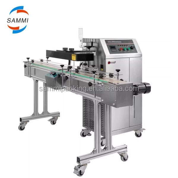 Máy niêm phong cảm ứng liên tục loại sàn tự động Niêm phong nhiệt cảm ứng cho chai nhựa nhỏ