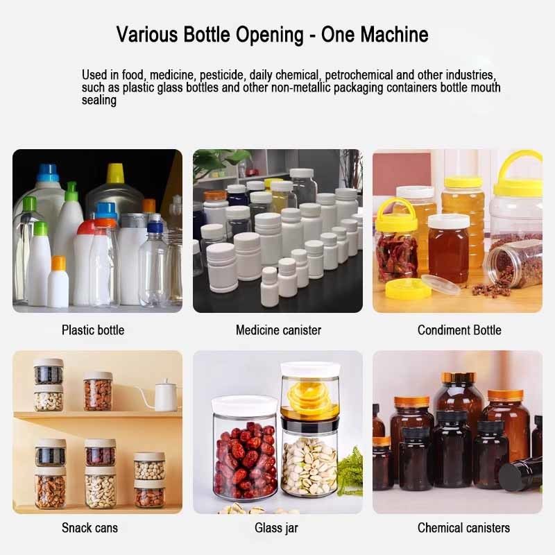Máy niêm phong nhiệt cảm ứng điện từ cho lon đồ uống thùng giấy thủy tinh bao bì
