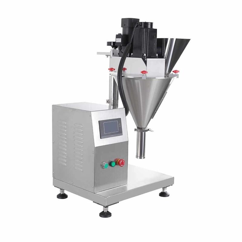 Máy chiết bột bán tự động bằng điện cho chai, túi, sữa, mỹ phẩm, cân định lượng, chiết liệu trục vít