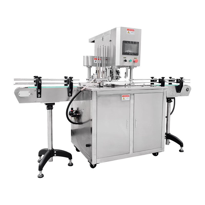 Máy hàn kín lon khí nén tự động hoàn toàn cho ứng dụng thực phẩm và hóa chất, chiều cao hàn kín có thể tùy chỉnh