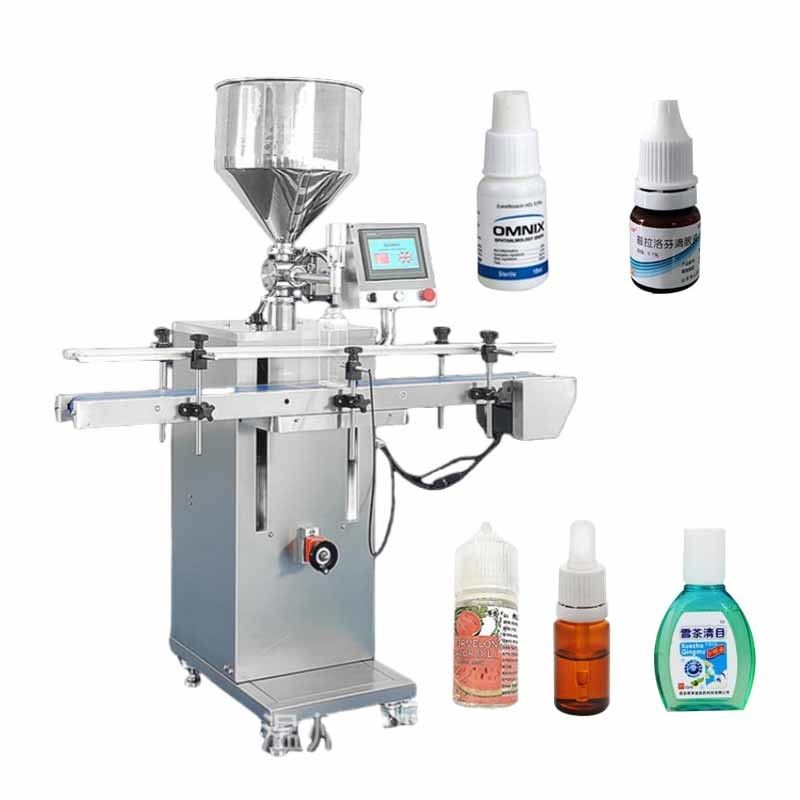 Máy nạp bột thẳng đứng chất lượng cao Máy nạp kem nước sốt nóng Ketchup với máy vận chuyển và màn hình cảm ứng