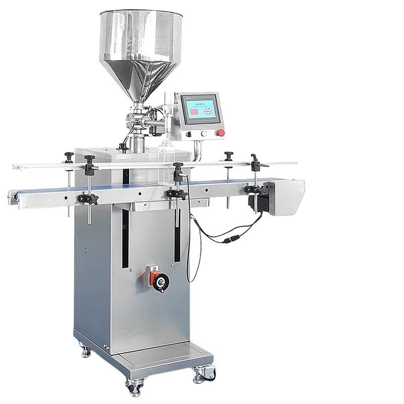 2025 Máy nạp nước tự động mới Mật chất lỏng nước sốt nóng Máy nhét dọc Nước ép nước sốt ớt Nước sốt mật ong Máy đóng gói với máy vận chuyển