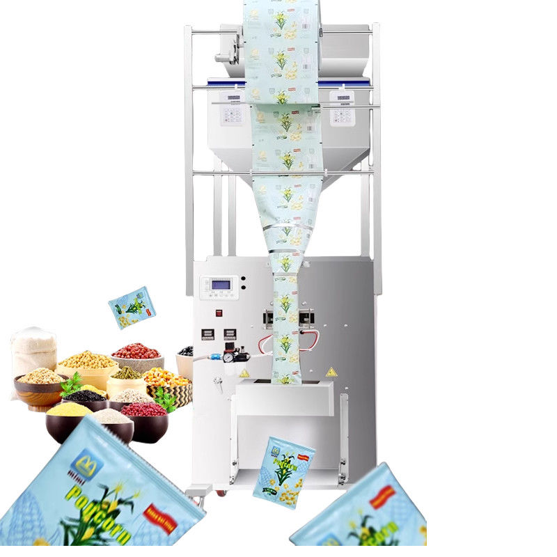 Máy đóng gói thực phẩm khô tự động công suất lớn, máy đóng gói niêm phong mặt sau cho ngũ cốc, các loại hạt, bột gia vị, độ chính xác 0.2G