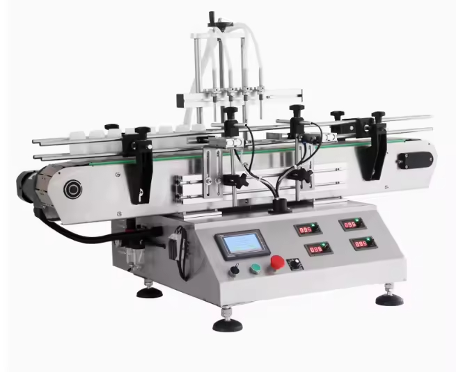 Automatic Four-Head Magnetic Pump Filling Machine for Perfume Liquor Desktop CNC Liquid Line Perfume Liquor Filling Machinery