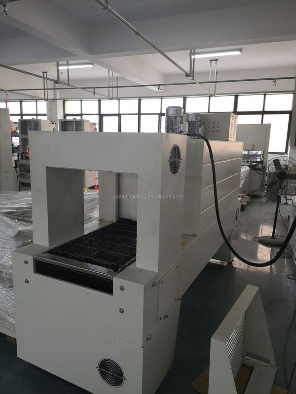 BZJ5038B Semi-Automatic sleeve wrapper và BSE5040A Plastic PE Film Heat Tunnel Shrink Packaging Machine