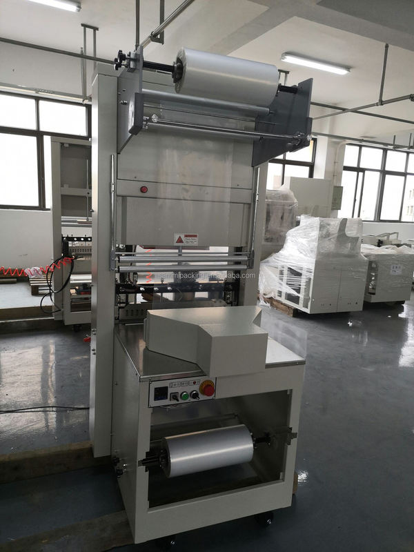 BZJ5038B Semi-Automatic sleeve wrapper và BSE5040A Plastic PE Film Heat Tunnel Shrink Packaging Machine