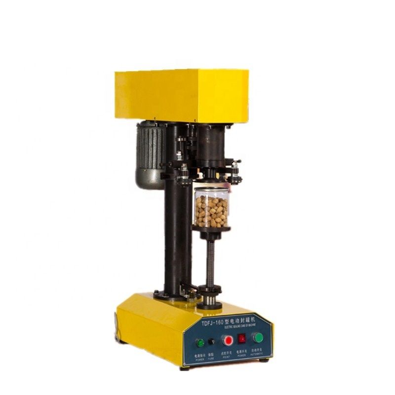 Hot bán TDFJ-160 thực phẩm lon nhựa bình chứa nhôm bia Tin Can nắp có thể Máy niêm phong