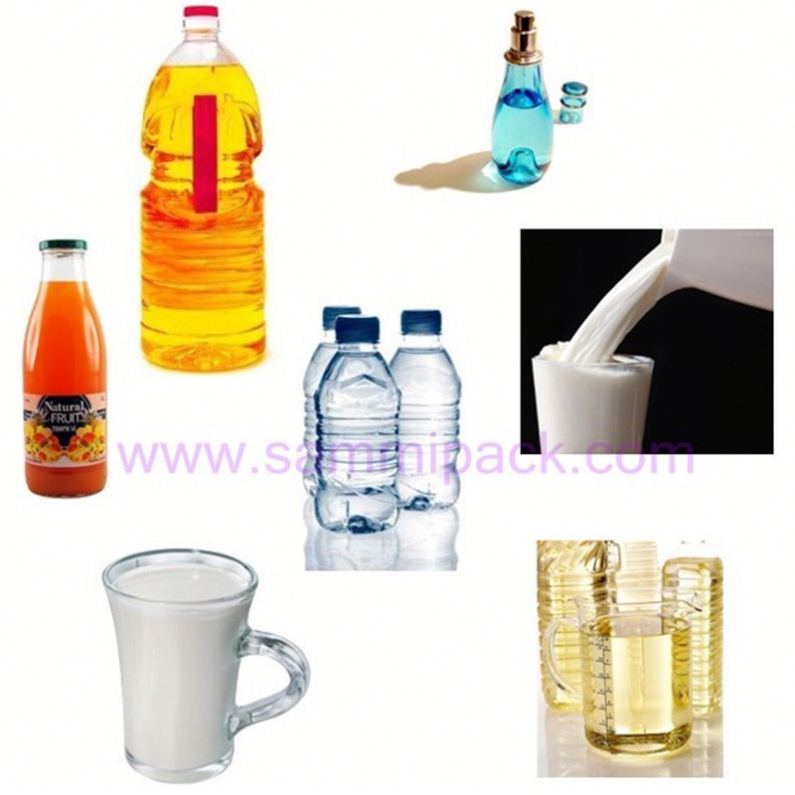 Máy chiết rót chất lỏng chai thủy tinh PET quy mô nhỏ 2 đầu bán tự động 1000-5000ML