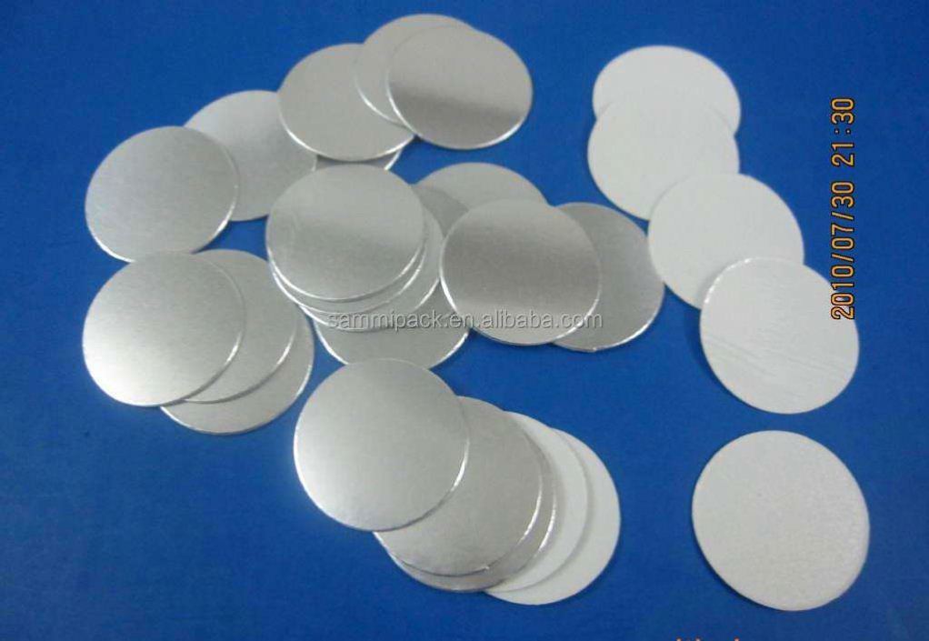 Lớp lót niêm phong bằng giấy bạc nhôm cảm ứng cho thủy tinh, PET 70mm, Màng nhựa giấy sáp nhôm