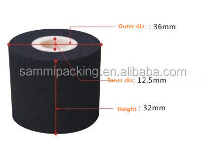 Các bộ phận máy in bằng mực nóng có chất lượng cao 36mm * 32mm Đen mực in bằng mực nóng cho mã hóa ngày