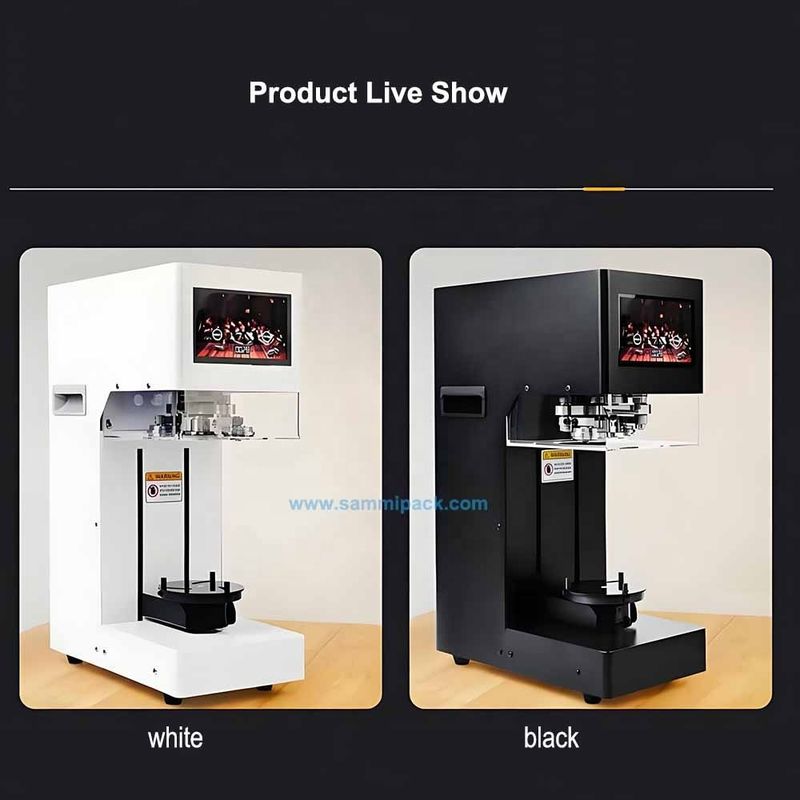 Máy đóng nắp lon PET bán tự động gia dụng và thương mại thiết kế mới 2025, 200ml 250ml 330ml 500ml Máy đóng nắp lon thiếc cho đồ uống