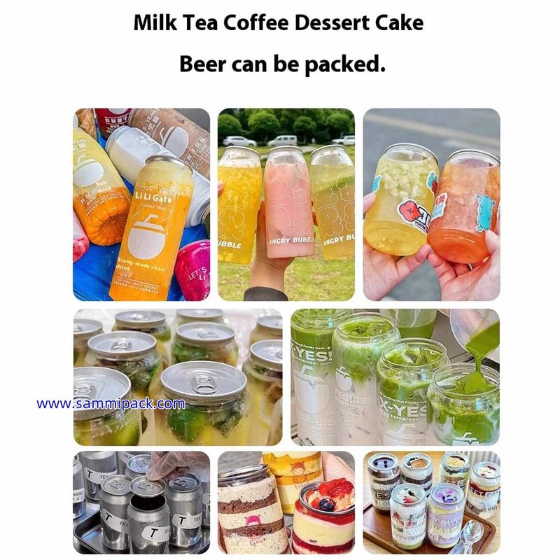 Máy đóng nắp lon bán tự động giá rẻ, Máy đóng nắp lon tốc độ cao cho soda, trà sữa trân châu, nước ép, cà phê, Dễ vận hành