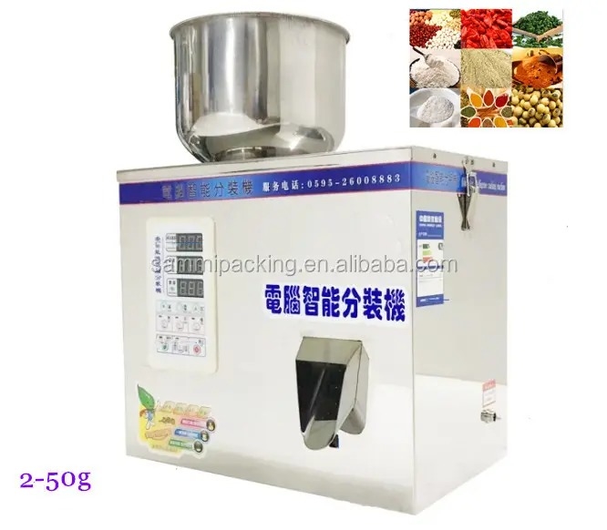 Tự động thực phẩm nhỏ Bột đường gia vị Cà phê hạt gạo túi hạt hạt hạt hạt túi trà túi cân máy điền