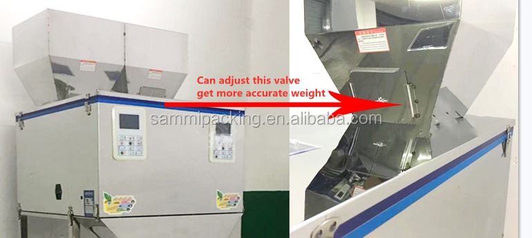 Máy điền bột chất lượng cao 50-5000g Máy đóng gói hạt trà tự động Đánh nặng Máy đóng gói chất đầy