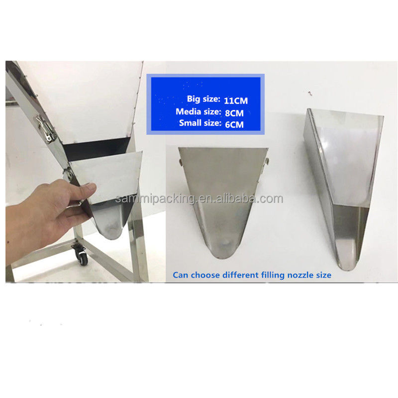 Giá nhà máy Muti- mục đích bột hạt cân và máy nạp hạt đậu trà túi nạp máy với Big Hopper