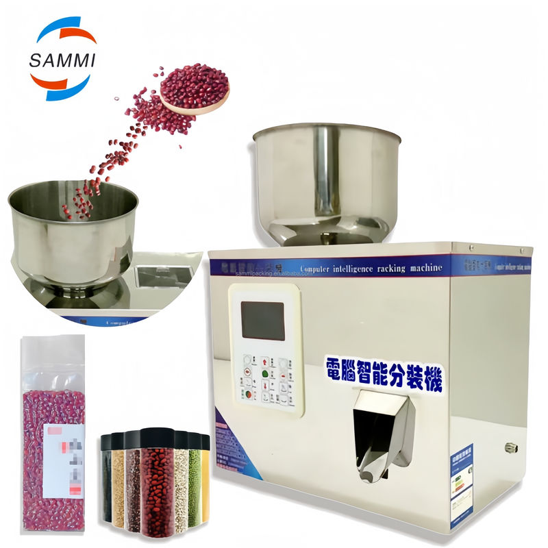 Máy đóng gói chiết rót thuốc muối bán tự động 2-200g với động cơ hiệu quả cho ứng dụng hóa chất dạng bột hạt và đồ uống