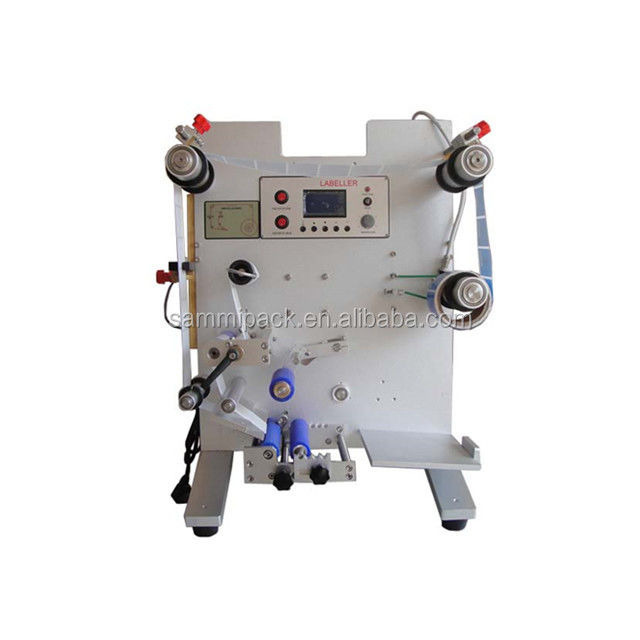 Máy dán nhãn chai tròn nhỏ giọt tai điện, bán tự động mới độc đáo với bộ phận động cơ lõi