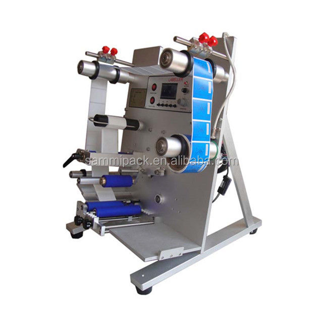 Máy dán nhãn chai tròn nhỏ giọt tai điện, bán tự động mới độc đáo với bộ phận động cơ lõi