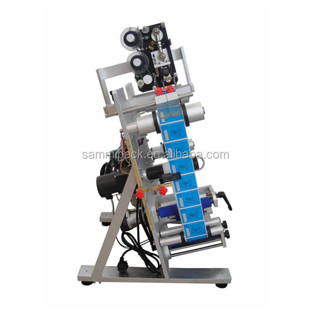 Máy dán nhãn chai tròn nhỏ giọt tai điện, bán tự động mới độc đáo với bộ phận động cơ lõi