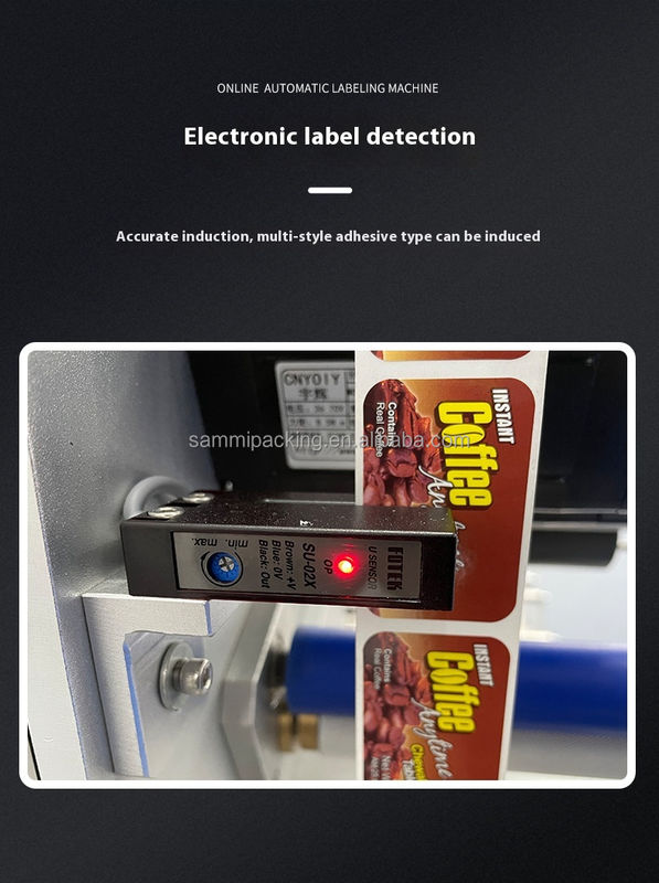 Máy dán nhãn hai mặt để bàn cho chai vuông Máy dán nhãn tự động chai nhựa tròn phẳng chai thủy tinh với băng tải