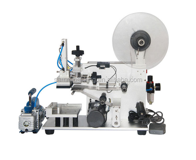 Thiết kế mới Máy dán nhãn dán tự động bán tự động Quảng trường chai túi thực phẩm đồ uống hóa chất đóng gói hộp gỗ