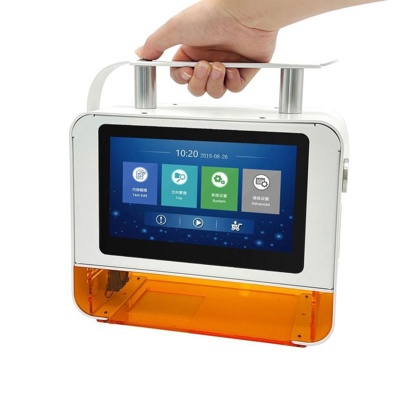 Đảm bảo chất lượng tốt 100% Máy in laser UV để bàn di động Mã ngày tháng Máy khắc laser sợi quang