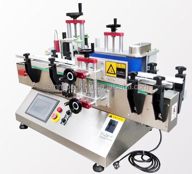 Máy dán nhãn tốc độ cao tự động hoàn toàn giá rẻ với băng tải Máy dán nhãn chai SMTBJ-50 có CE