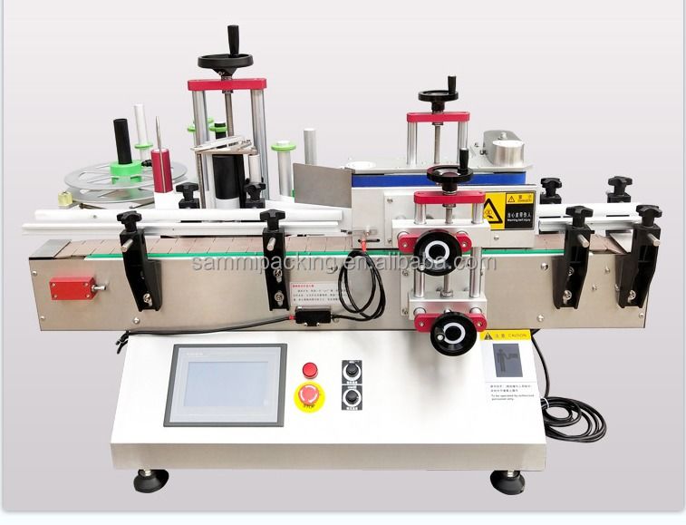 Máy dán nhãn tốc độ cao tự động hoàn toàn giá rẻ với băng tải Máy dán nhãn chai SMTBJ-50 có CE