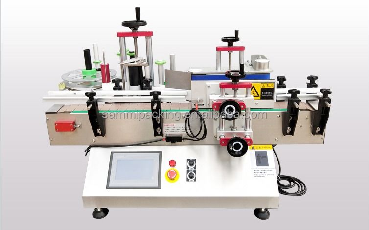 Máy dán nhãn tốc độ cao tự động hoàn toàn giá rẻ với băng tải Máy dán nhãn chai SMTBJ-50 có CE