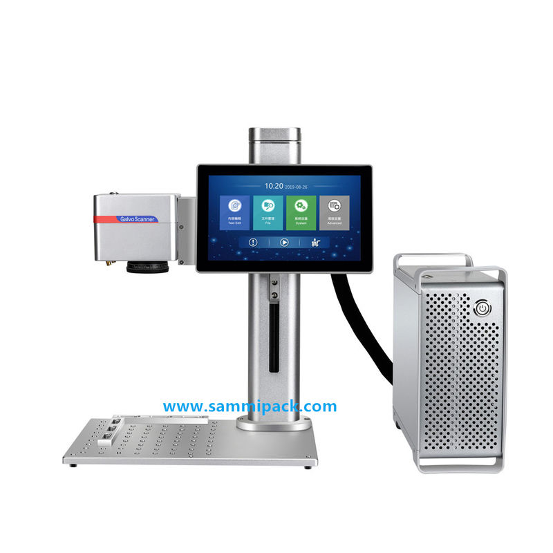 Máy khắc laser sợi bảo trì thấp cho các bộ phận kim loại kích thước điểm, hỗ trợ mã QR / mã vạch