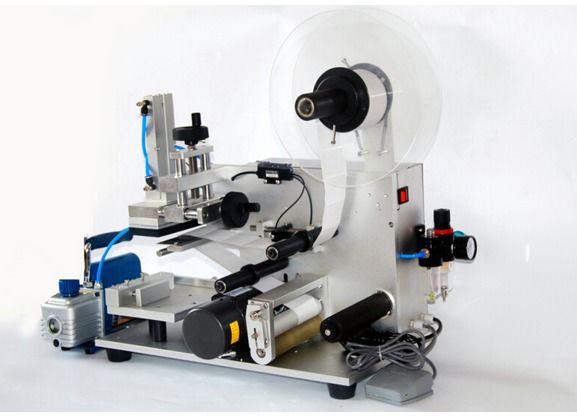 Giá nhà máy Máy dán nhãn trên và dưới Quảng trường chai bề mặt phẳng Máy phân phối nhãn dán nhãn