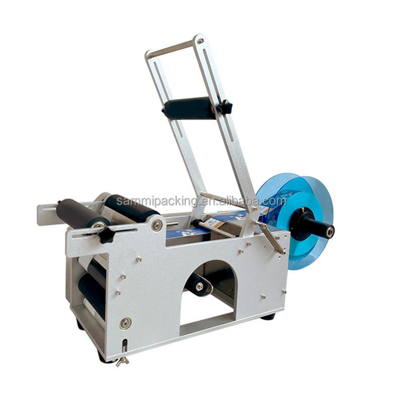 MT-50 Máy dán nhãn dán bán tự động cho chai tròn Thùng cho giấy kim loại Bao bì thủy tinh Thực phẩm sử dụng mới sử dụng