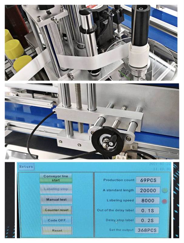 Máy dán nhãn để bàn tốc độ cao tự động dán nhãn dán cho chai tròn nước, rượu, mỹ phẩm