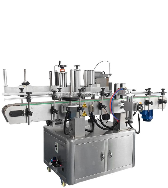 Doanh số năm 2024 tại Trung Quốc Máy dán nhãn xi lanh bán tự động đáng tin cậy, dẫn động điện với các thành phần PLC, Đóng gói thùng gỗ